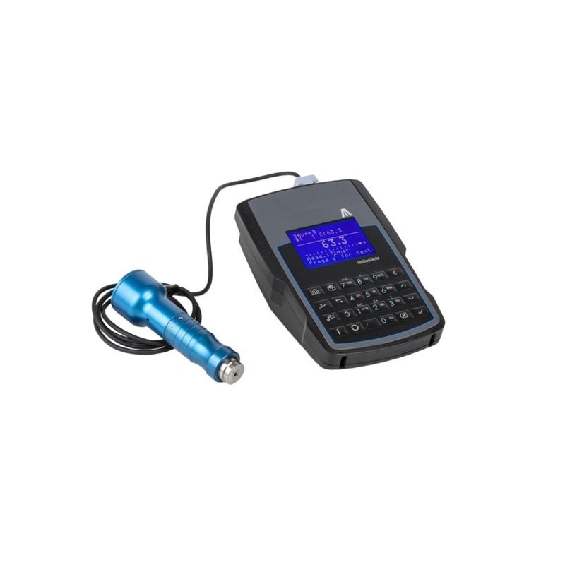 Portable digital hardness tester for plastic and rubber, SHORE